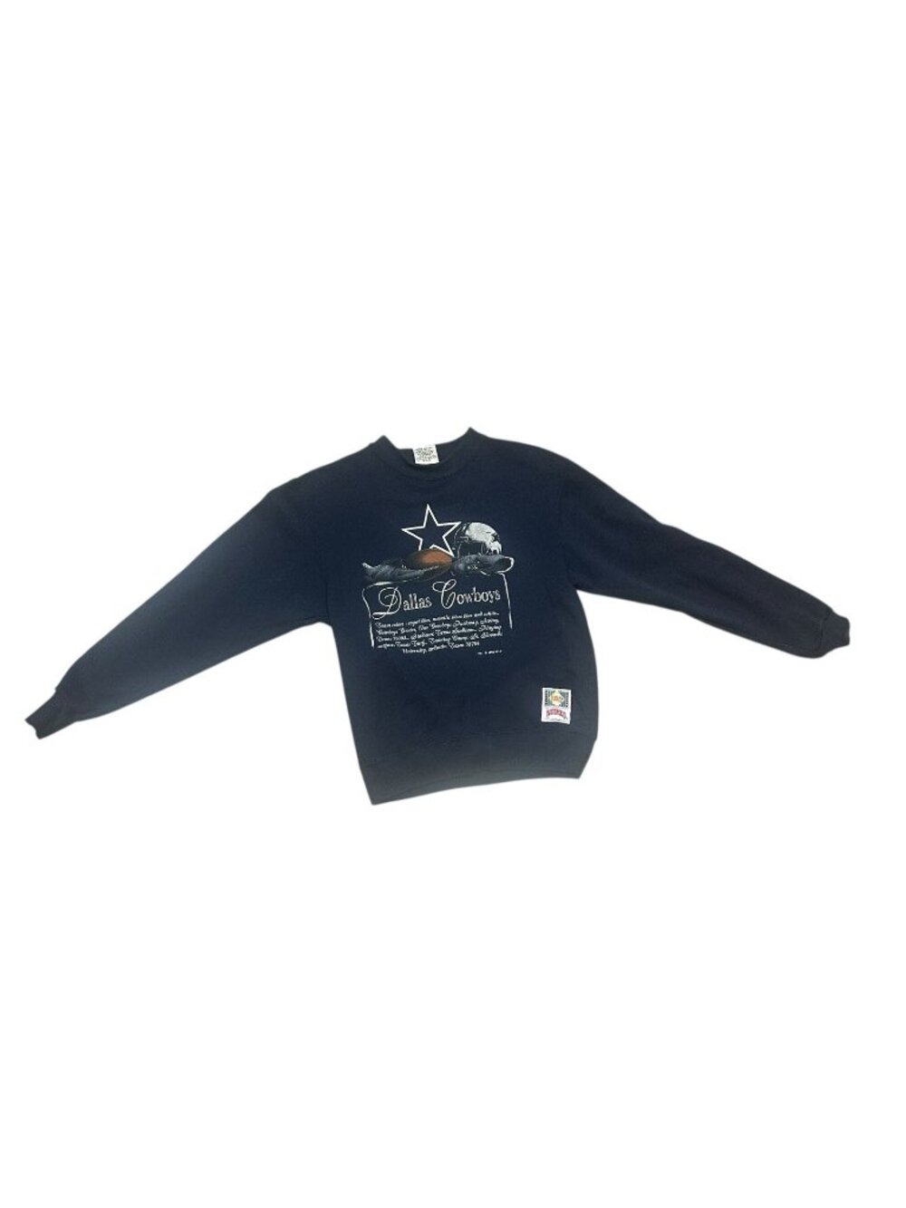 Vintage 90s Nutmeg Mills Dallas Cowboys Sweatshirt L USA Made Team NFL Crewneck‎